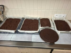Préparation des gâteaux