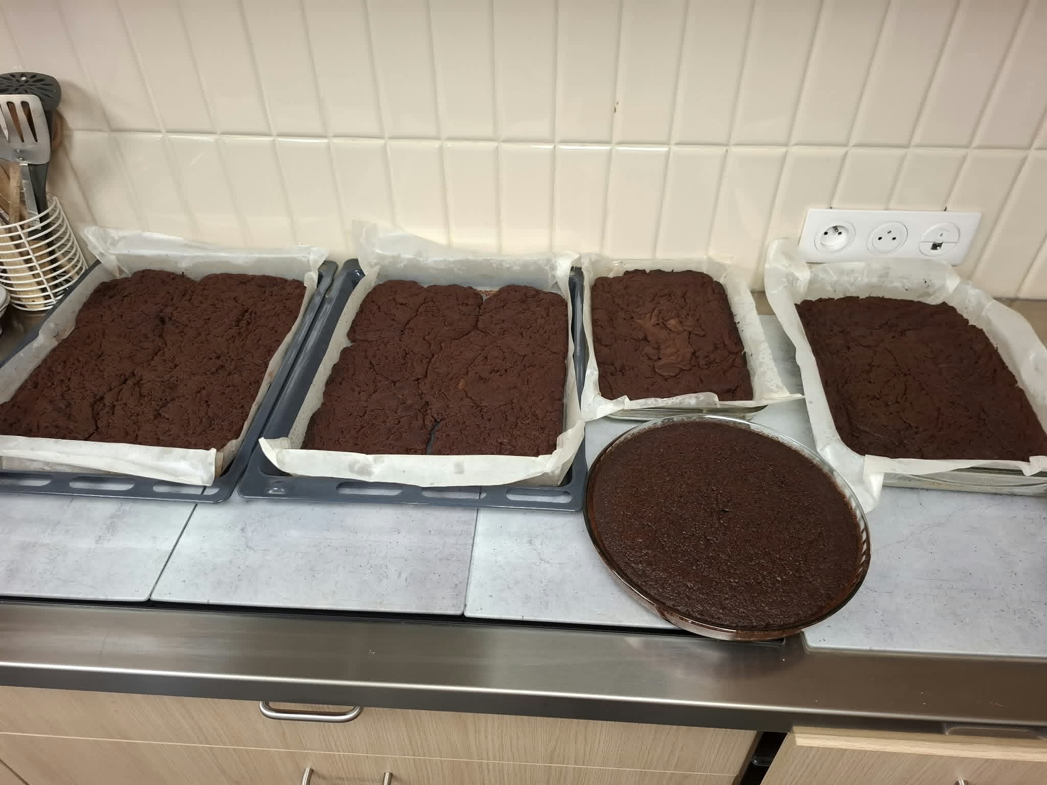 Préparation des gâteaux